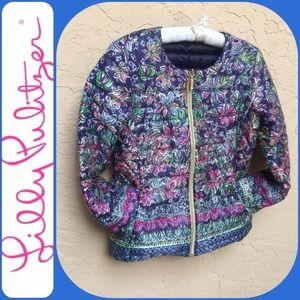 🆕 LILLY PULITZER Reversible Lilah Jacket Sz Lg=10